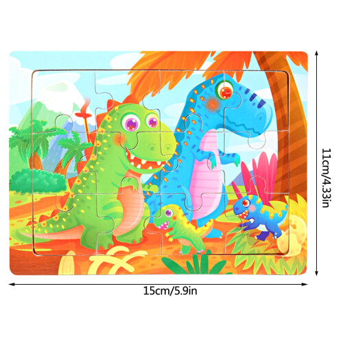 Houten memorypuzzel voor kinderen van 2-4 jaar. 2