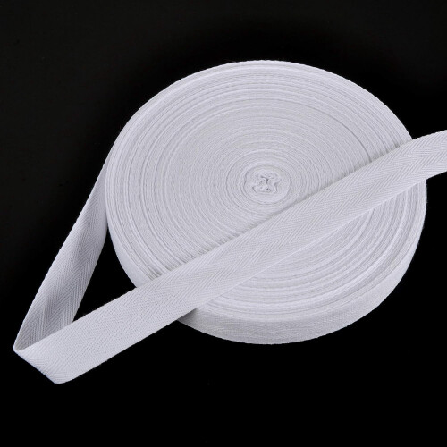 Ruban sergé de coton blanc 1 pouce 50 yards 2
