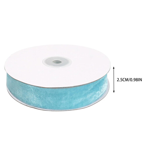 Samtband, 2,5 cm breit, 9,14 m lang, Weihnachtsverpackung 1