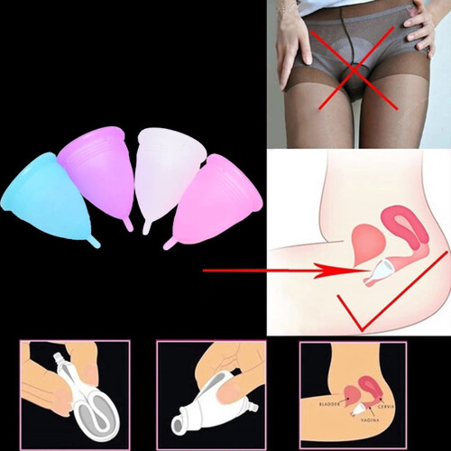 Ensemble de coupes menstruelles en silicone, taille L et S, 2 pièces 1