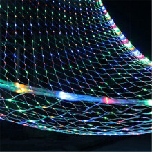 Guirlande lumineuse de Noël en filet à 8 modes, guirlande lumineuse décorative en maille pour la maison, le jardin, les mariages et la décoration