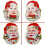 Weihnachtspapier-Weihnachtsmann-Aufkleber, 2er-Pack 5