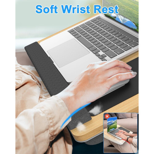 Support pour ordinateur portable 17 pouces avec repose-poignets rembourré 2