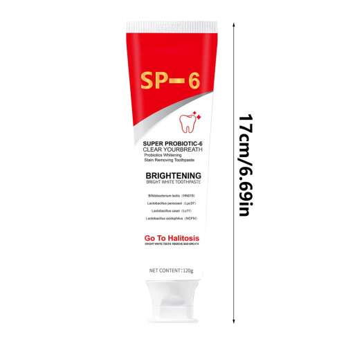 Dentifrice SP-6 Ultra Probiotique Blanc Éclat Blanc (4 sachets) 2