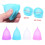 Ensemble de coupes menstruelles en silicone, taille L et S, 2 pièces 4