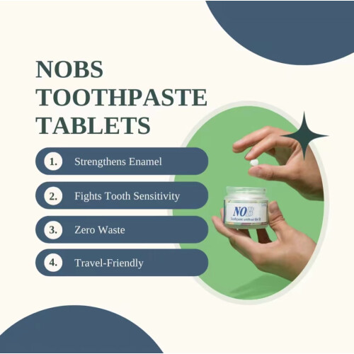 NOBS Tandpasta Tabletten Nano Hydroxyapatiet 60 stuks 2