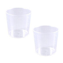Plastic Graduated Beaker 60mL 2 pcs