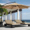 Toile de parasol de terrasse 1,9 m 2
