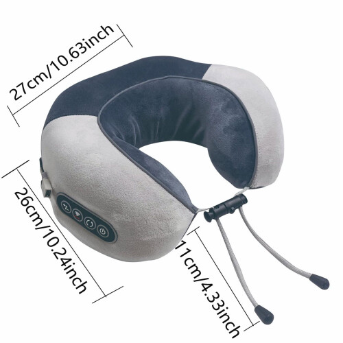 Almofada massageadora para o pescoço com modos de aquecimento e rolamento. 1