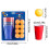 Conjunto de copos Pong de 500ml reutilizáveis com 12 copos e 12 bolas. 2