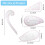 Set rigle de cusut modele, plastic, curbă franceză, metrice, 4 buc. 2