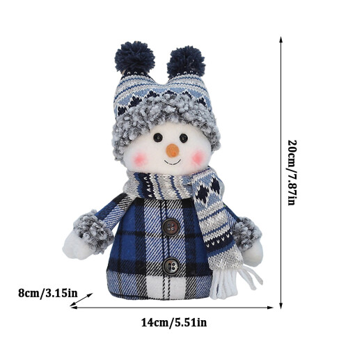 Gartenstatue Schneemann (1 Stück) – Solarbetriebene Gartendekoration 1