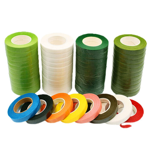 Bloemistentape zwart, 2 rollen van 27 meter per rol. 1