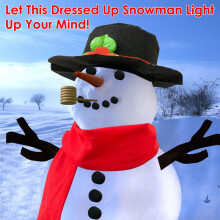 Kit de décoration de bonhomme de neige de Noël pour extérieur (16 pièces)