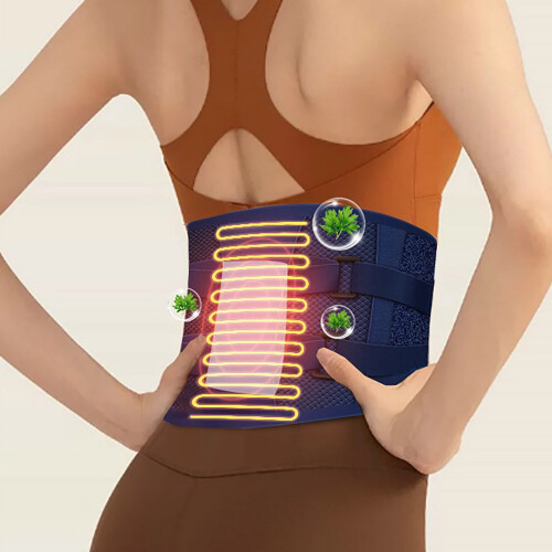 Draadloze taillemassage met verwarming en stalen ondersteuning 1