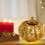 Glass Pumpkin Decoration with LED Lights 1pc 7