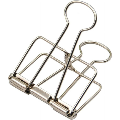 Retro-Metall-Binderclips, silber, klein, 10 Stück 1