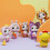 Viltkit met katje voor beginners, oranje, 1 set 4