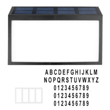 Solar-Türschildbeleuchtung für Den Außenbereich, Wasserdicht, LED, Digitale Wandmontage, Adress-/Nummernschildbeleuchtung