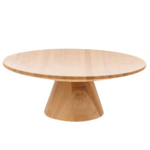 Bandeja de Bambu para Sobremesas, Suporte Decorativo para Bolo (1 unidade)
