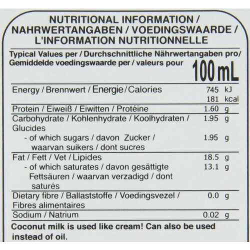 Coconut Milk 33.8 oz (1-pack) 1