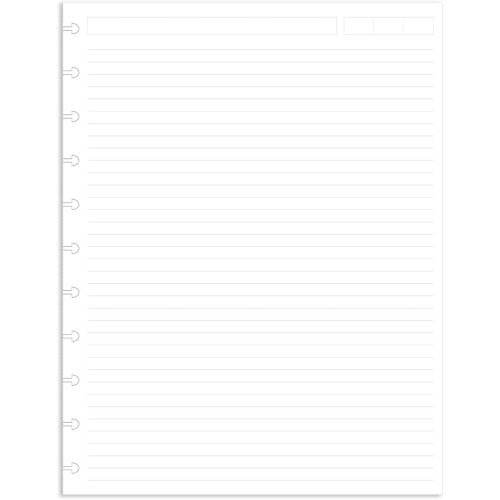 Χαρτί αναπλήρωσης Letter Size Discbound White 200 φύλλα 1