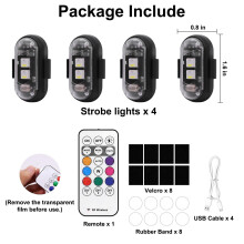 LED světlomety a žárovky zadních světel univerzální, 7barevné