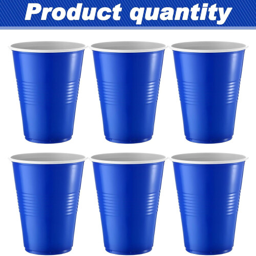 Plastikbecher, 16 oz, Dunkelblau, 144 Stück 1