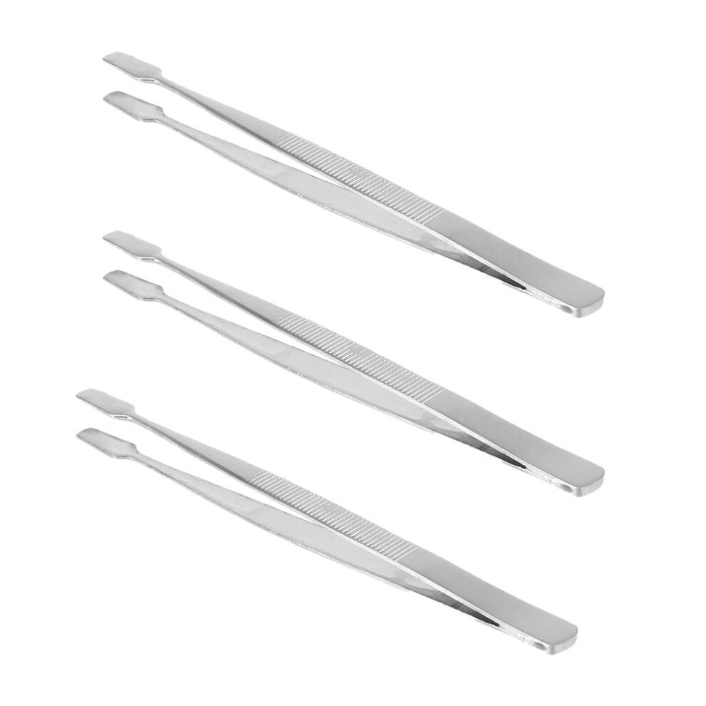 Stainless Steel Eyelash Tweezer 3pcs