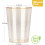Copos de plástico com glitter dourado, 355ml (12oz), pacote com 200 unidades. 4