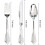 Silver Christmas Disposable Flatware Set360pcs 2