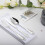 Silver Christmas Disposable Flatware Set360pcs 3