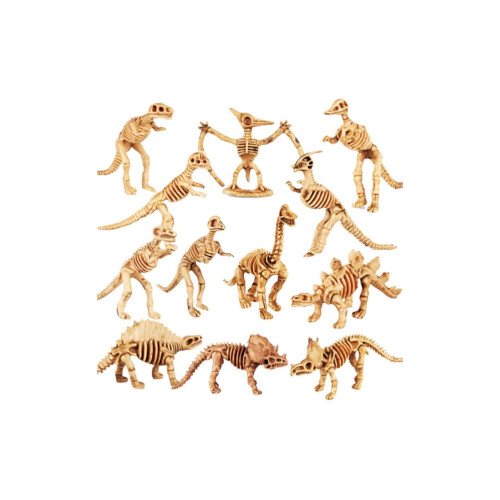 Mini model kostry dinosaura, hračka, 12 ks