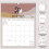 Calendario da parete a tema boho, 18 mesi, 37,3 x 29,2 cm. 2