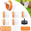 Automatic Poultry Feeder8-Port Weatherproof Orange 7