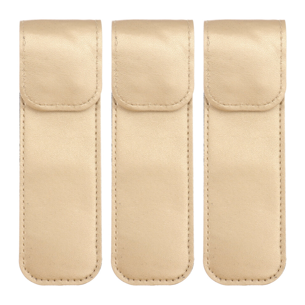 Eease eyelash tweezers with leather cover 3 pcs