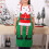 Kerstschort van flanel voor dames (1 stuk) 6