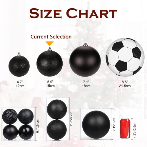 Gold Ball Ornaments Shatterproof 7.08 in 2