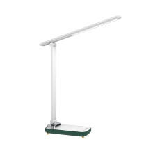Lampe de bureau LED Tarmeek, lumière tactile à intensité variable et respectueuse des yeux avec adaptateur, pliable, double fonction chargement et