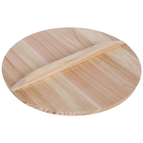 Tampa de madeira para wok, redonda, grande, resistente ao calor, 30 cm (12 polegadas)