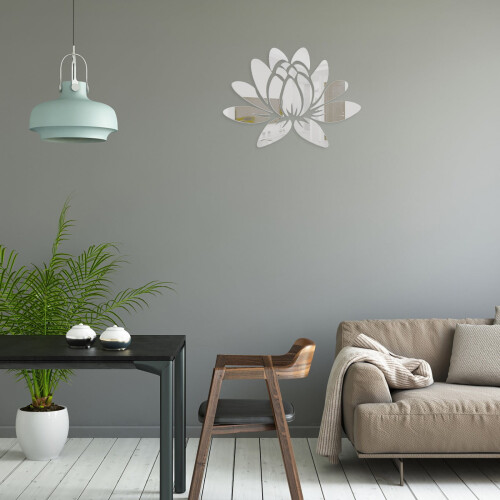 HANXIULIN 3D mirror wall sticker floral home decor 1