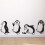 Penguin wall decal removable nursery sticker set 6