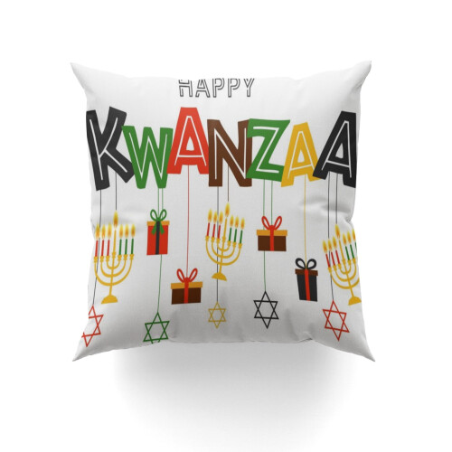 Capa de almofada decorativa com estampa de herança africana, 40x40 cm (16x16 polegadas). 1
