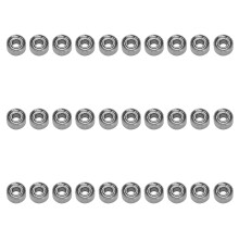30Pcs Miniature Sealed Metal Shielded Metric Radial Bearing Model: MR52-ZZ 2X5X2.5mm