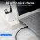 USB-C data cable dual-head 2-in-1 fast charging 60W 5