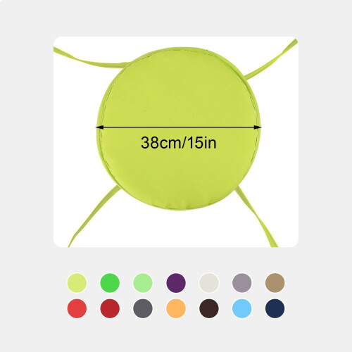 Coussin rond de chaise d'extérieur avec dossier et cordes 2