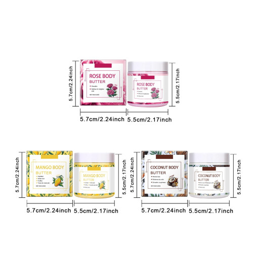 Manteca corporal nutritiva con aroma a coco y rosa, 200 g 1