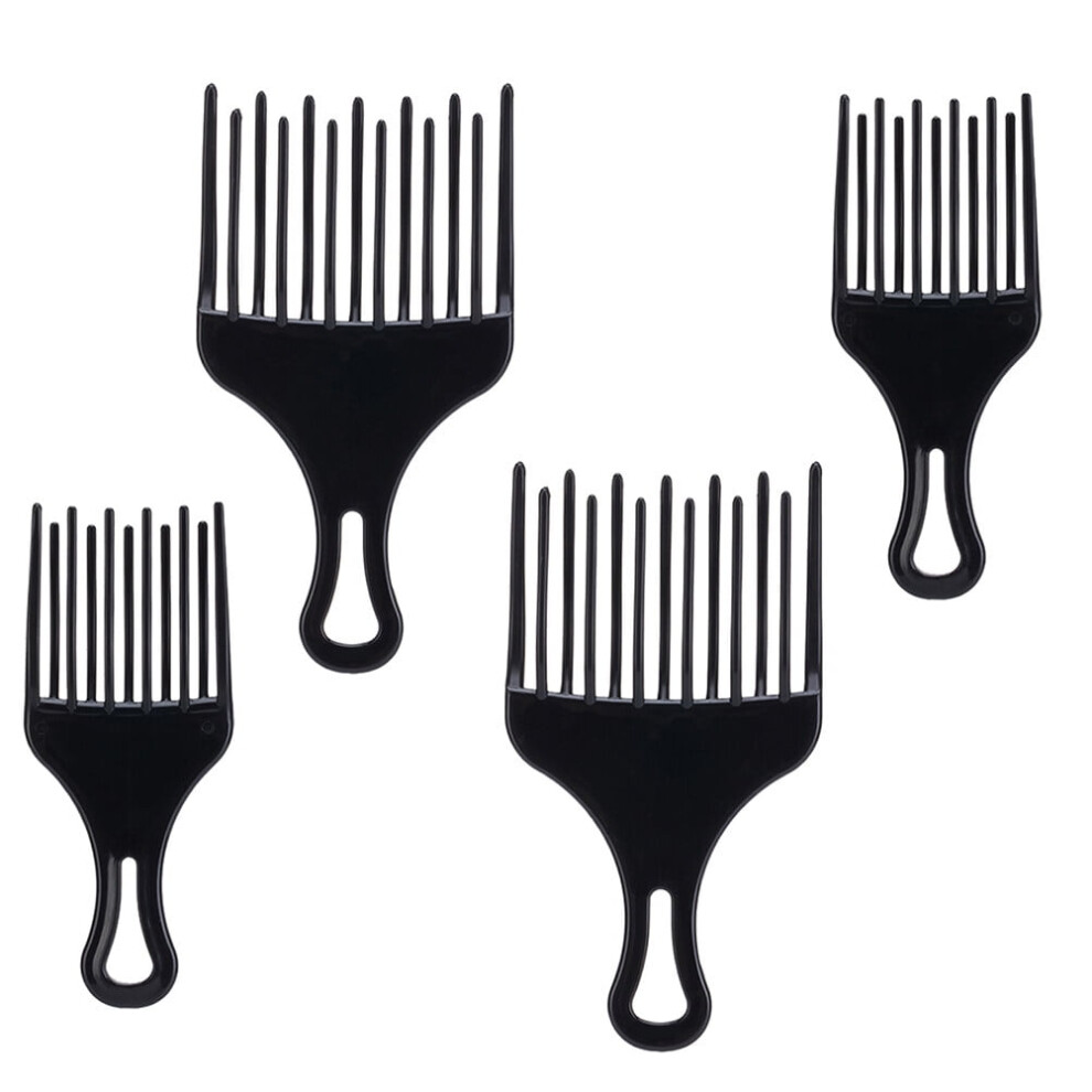 Curly Hair Comb Detangler Afro Pick 4 Pcs