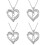Silver Plated Initial Heart Charm Necklace for Women 8