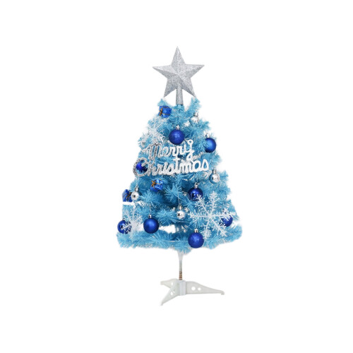 Mini Christmas Tree with Lights Blue 12-inch Tabletop 1